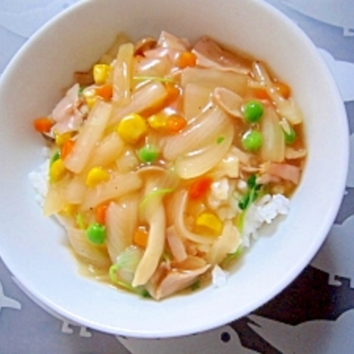 お手軽ランチ 中華あんかけ丼 レシピ 作り方 By まろんぱんまん 楽天レシピ